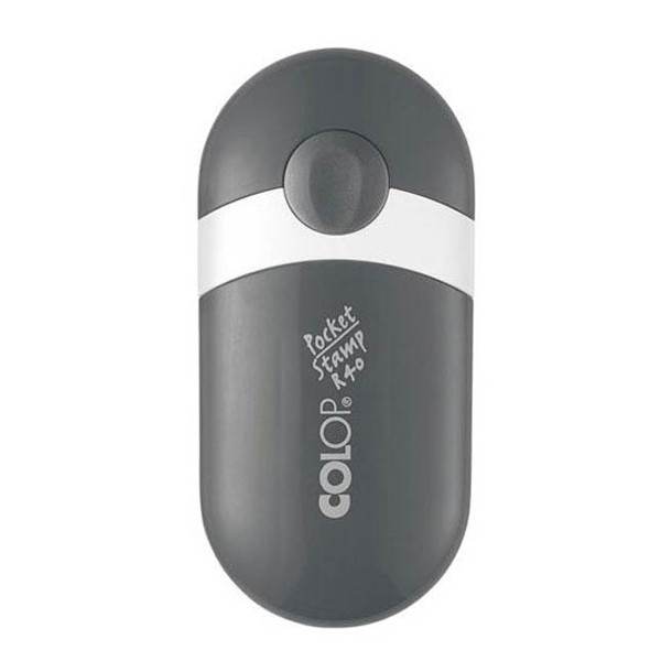 Colop Pocket Stamp R 40 карманная оснастка диам. 40 мм, цвет СЕРЕБРО фото 1 &mdash; Печати-тут.рф