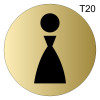 Табличка для женского туалета Т20 фото 2 &mdash; Печати-тут.рф