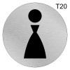 Табличка для женского туалета Т20 фото 1 &mdash; Печати-тут.рф