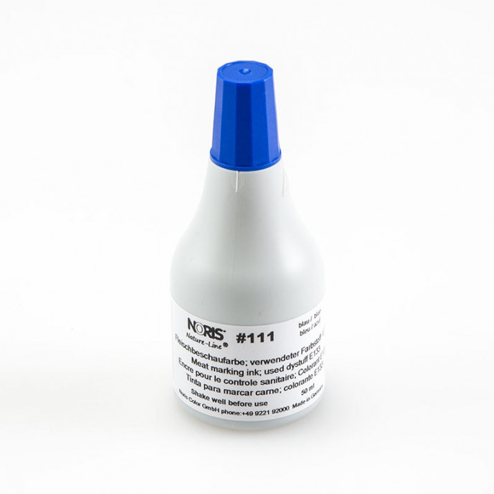 Штемпельная краска Noris 111 (50 ml) для мяса, синяя Объем, мл: 50