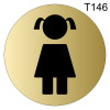 Табличка для женского туалета Т146 фото 2 &mdash; Печати-тут.рф
