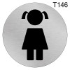 Табличка для женского туалета Т146 фото 1 &mdash; Печати-тут.рф
