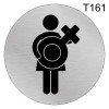 Табличка для женского туалета Т161 фото 1 &mdash; Печати-тут.рф