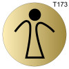 Табличка для женского туалета Т173 фото 2 &mdash; Печати-тут.рф