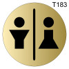 Табличка для общего туалета Т183 фото 2 &mdash; Печати-тут.рф