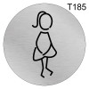 Табличка для женского туалета Т185 фото 1 &mdash; Печати-тут.рф