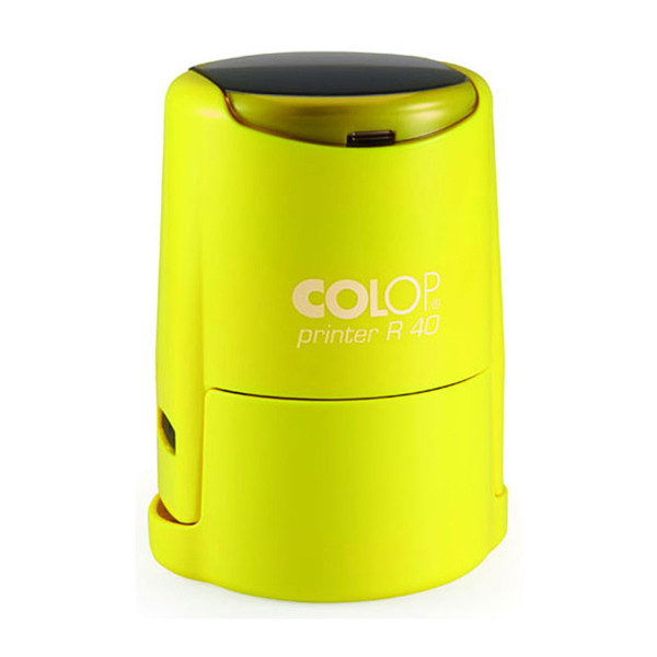 Colop Printer R40 оснастка для печатей, диам. 41.5 мм, цвет ЖЕЛТЫЙ неон фото 1 &mdash; Печати-тут.рф