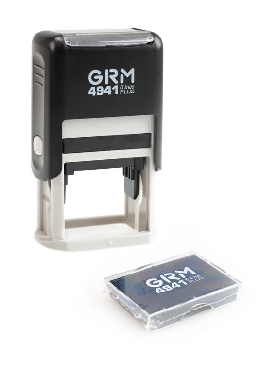 Черная печать купить. GRM 4750 Plus датер 41*24 мм. GRM 2045. Печать GRM 24 мм автомат. Штамп на автоматической оснастке.